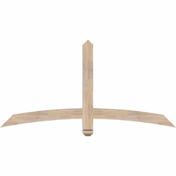 Ekena Millwork Bellingham Smooth Timber Gable Bracket, Douglas Fir, 60"W x 30"H x 3 1/2"D x 3 1/2"F, 12/12 Pitch GBW060X30X0404BEL00SDF - main